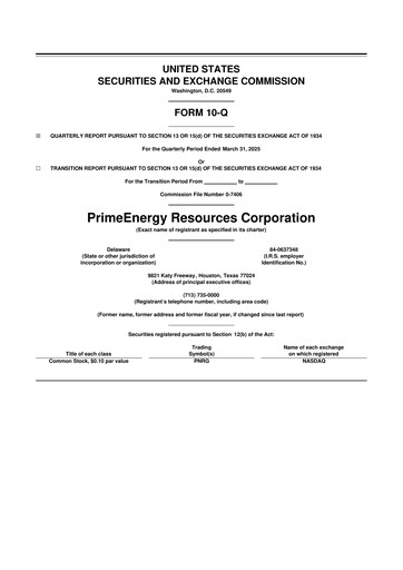 Thumbnail PrimeEnergy Resources 10-Q Quarterly Report FY2025 