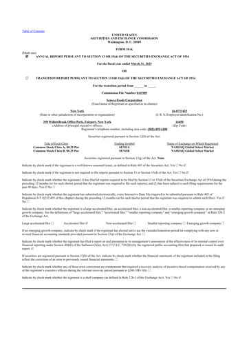 Thumbnail Seneca Foods
 10-K Annual Report 2025