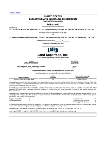 Thumbnail Laird Superfood 10-Q Quarterly Report FY2025 