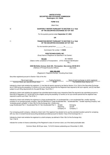 Thumbnail RCM Technologies 10-Q Quarterly Report FY2025 