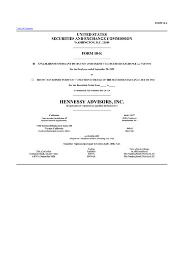 Thumbnail Hennessy Advisors 10-K Annual Report 2025