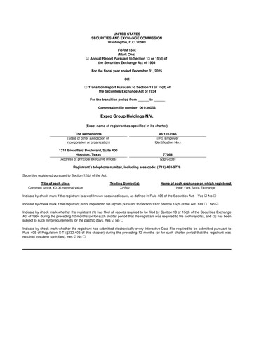 Thumbnail Expro Group 10-K Annual Report 2025
