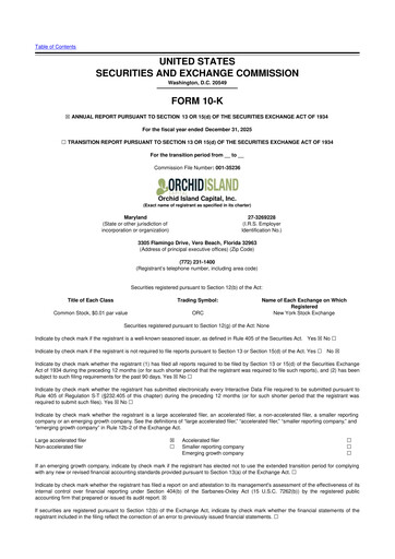 Thumbnail Orchid Island Capital
 10-K Annual Report 2025