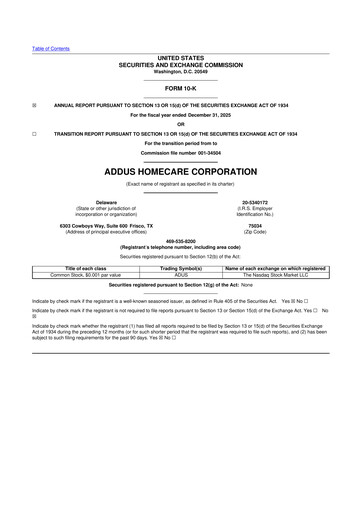 Thumbnail 
Addus HomeCare 10-K Annual Report 2025