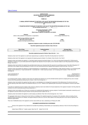 Thumbnail TG Therapeutics 10-K Annual Report 2025