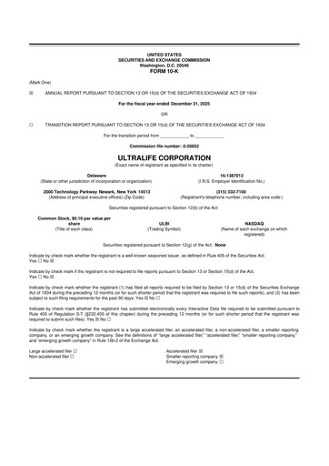 Thumbnail Ultralife Corporation 10-K Annual Report 2025