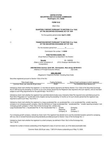 Thumbnail RCM Technologies 10-Q Quarterly Report FY2026 
