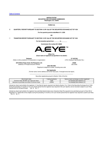 Thumbnail AEye 10-Q Quarterly Report FY2026 