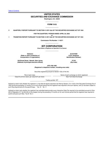 Thumbnail IDT Corporation
 10-Q Quarterly Report FY2026 