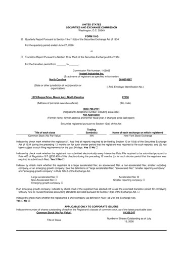 Thumbnail Insteel Industries 10-Q Quarterly Report FY2026 