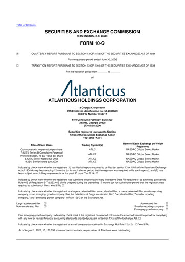 Vorschaubild Atlanticus 10-Q Quartalsbericht 2026 