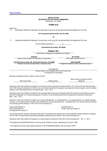 Thumbnail Vaxart 10-Q Quarterly Report FY2026 