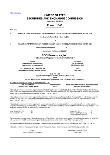 Thumbnail RGC Resources 10-Q Quarterly Report FY2026 