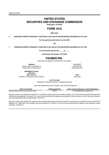 Thumbnail PAVmed
 10-Q Quarterly Report FY2026 