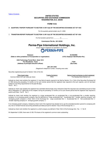 Thumbnail Perma-Pipe International 10-Q Quarterly Report FY2027 