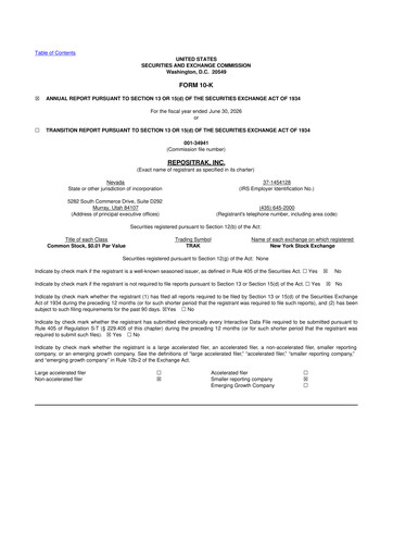 Thumbnail ReposiTrak 10-K Annual Report 2026