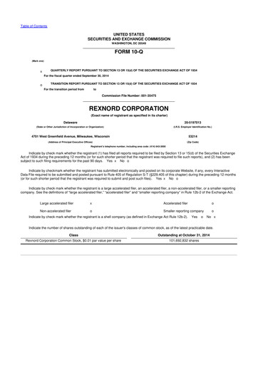 Thumbnail Zurn Elkay Water Solutions 10-Q Quarterly Report FY2015 