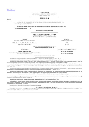 Thumbnail Zurn Elkay Water Solutions 10-K Annual Report 2017