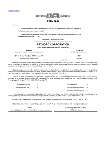 Thumbnail Zurn Elkay Water Solutions 10-Q Quarterly Report FY2018 
