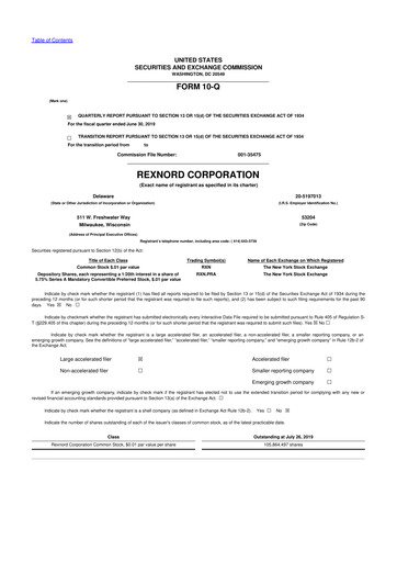 Thumbnail Zurn Elkay Water Solutions 10-Q Quarterly Report FY2020 