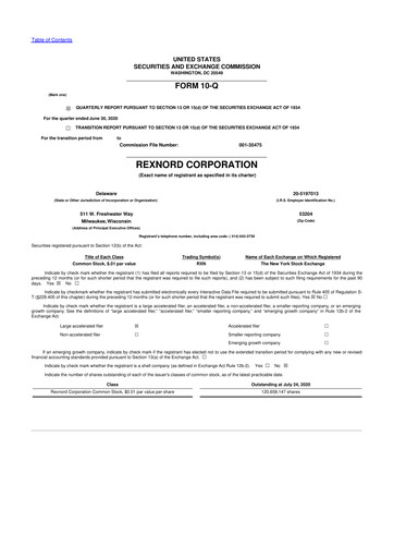 Thumbnail Zurn Elkay Water Solutions 10-Q Quarterly Report FY2020 