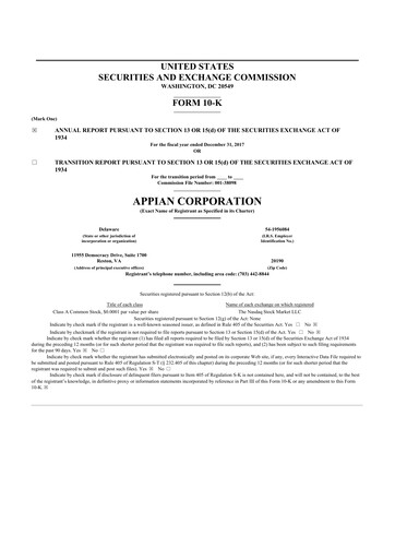 Thumbnail Appian 10-K Annual Report 2017