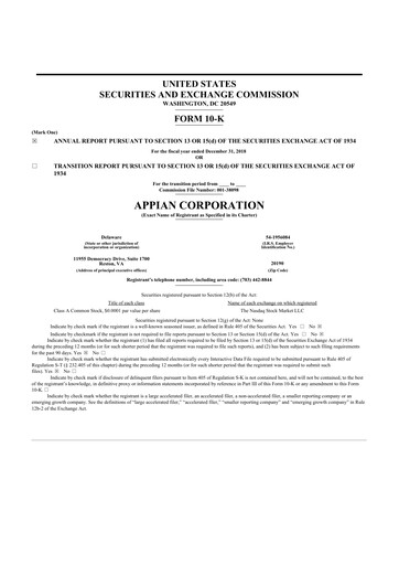 Thumbnail Appian 10-K Annual Report 2018