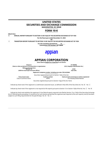 Thumbnail Appian 10-K Annual Report 2023