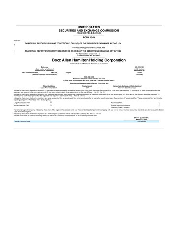 Thumbnail Booz Allen Hamilton
 10-Q Quarterly Report FY2026 