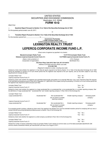Thumbnail LXP Industrial Trust 10-Q Quarterly Report FY 