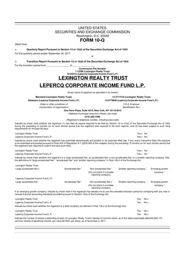 Thumbnail LXP Industrial Trust 10-Q Quarterly Report FY 