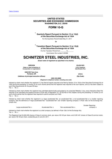 Thumbnail Radius Recycling 10-Q Quarterly Report FY2011 