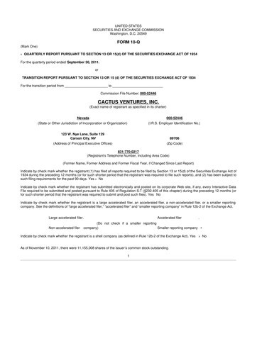 Thumbnail Actinium Pharmaceuticals 10-Q Quarterly Report FY2011 