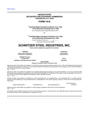 Thumbnail Radius Recycling 10-Q Quarterly Report FY2012 