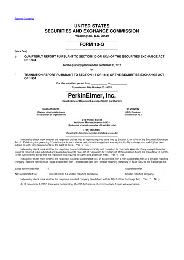 Thumbnail Revvity 10-Q Quarterly Report FY2012 