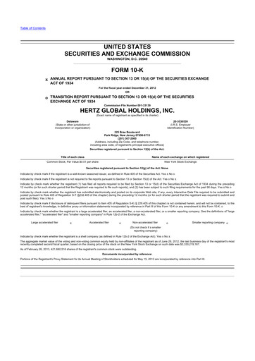 Thumbnail Herc Holdings
 10-K Annual Report 2012