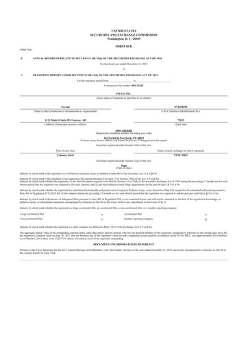 Thumbnail Inuvo 10-K Annual Report 2012