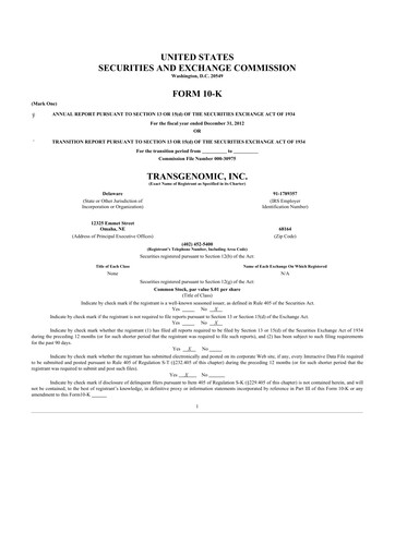 Thumbnail Precipio 10-K Annual Report 2012