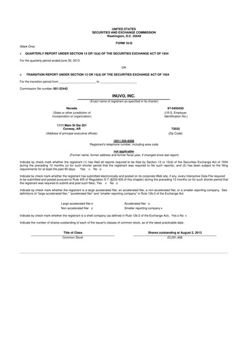 Miniature Inuvo 10-Q Rapport trimestriel 2013 