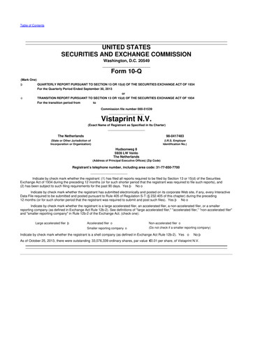 Thumbnail Cimpress 10-Q Quarterly Report FY2014 