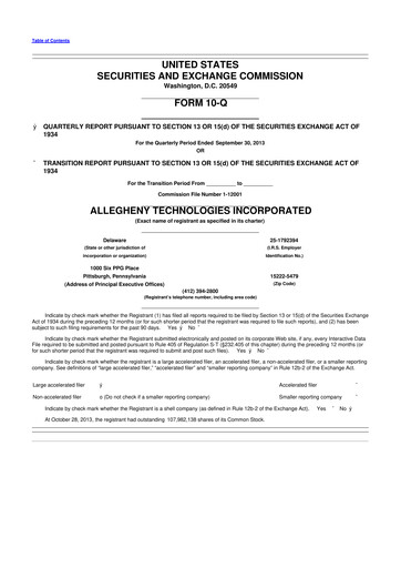 Thumbnail ATI Inc.
 10-Q Quarterly Report FY2013 