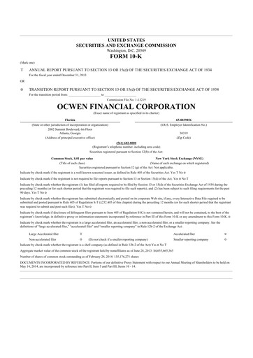 Thumbnail Onity Group 10-K Annual Report 2013