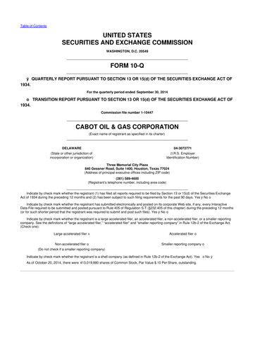 Thumbnail Coterra Energy 10-Q Quarterly Report FY2014 