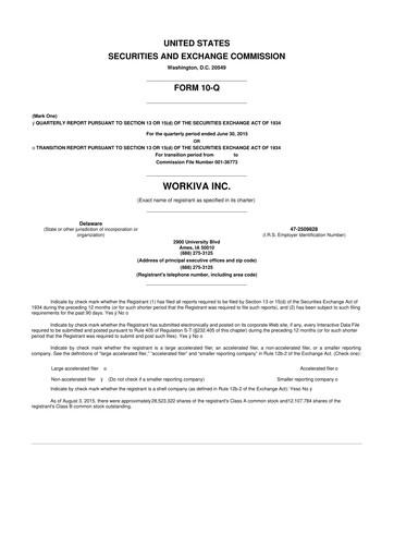 Thumbnail Workiva
 10-Q Quarterly Report FY 