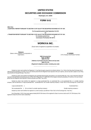 Thumbnail Workiva
 10-Q Quarterly Report FY 
