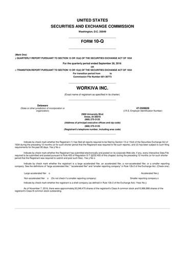Thumbnail Workiva
 10-Q Quarterly Report FY 