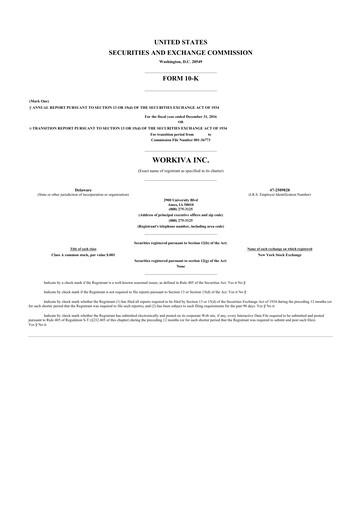 Thumbnail Workiva
 10-K Annual Report 2016