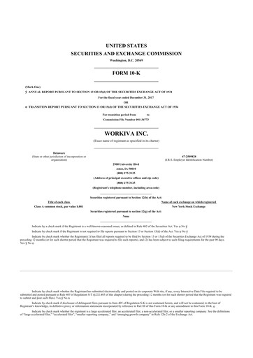 Thumbnail Workiva
 10-K Annual Report 2017