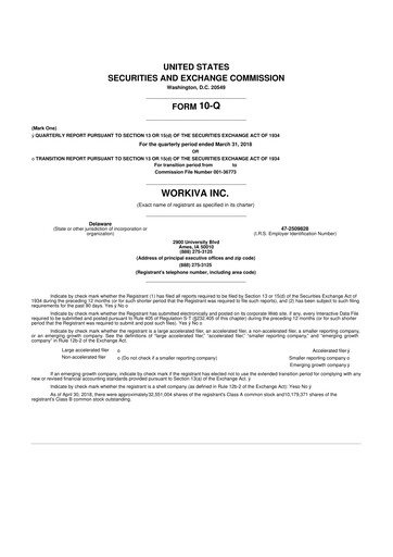 Thumbnail Workiva
 10-Q Quarterly Report FY 