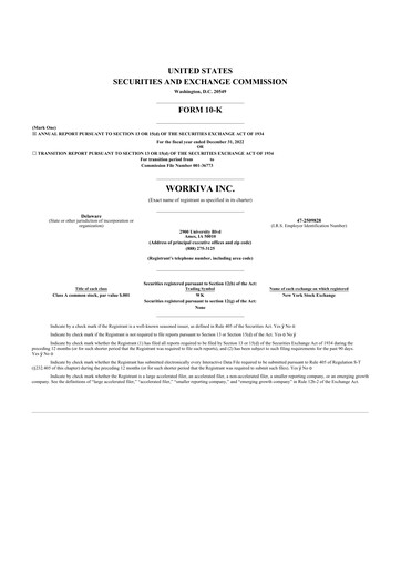 Thumbnail Workiva
 10-K Annual Report 2022